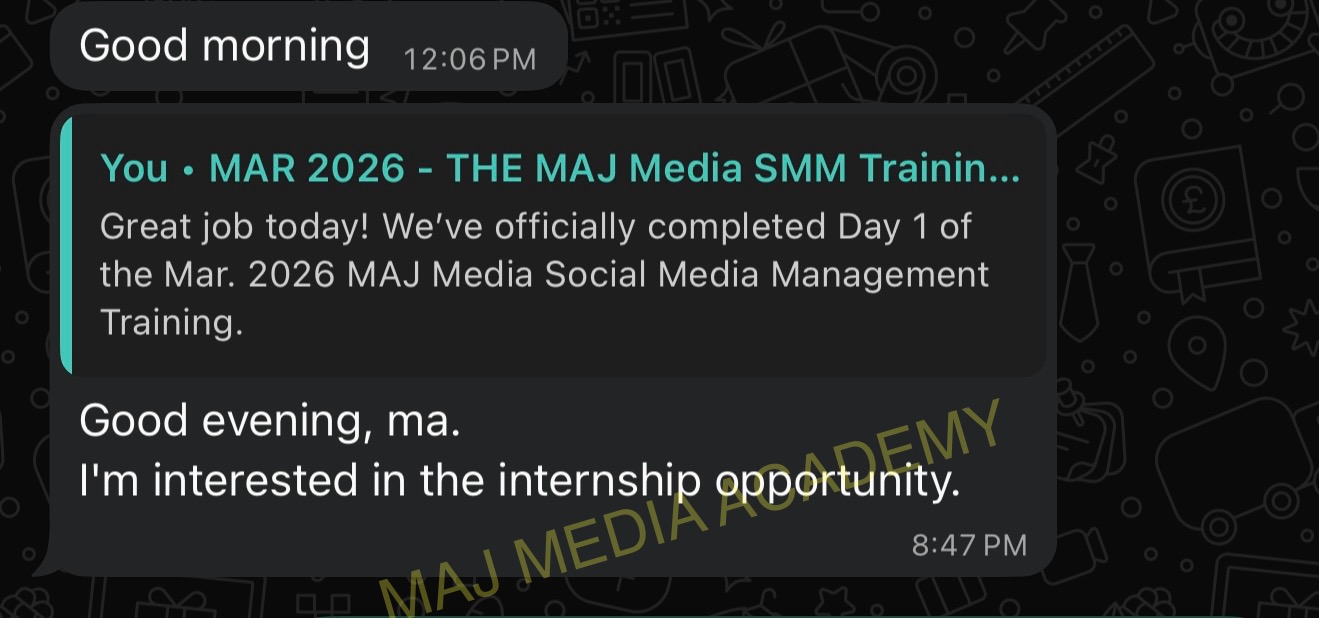 Student expressing interest in an internship opportunity